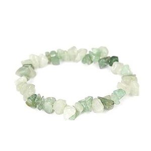Green Natural Gemstone Chakra Healing Stretch Bracelet